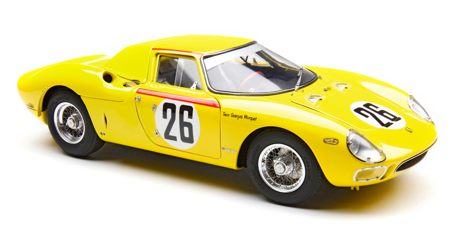 CMC Ferrari 250 LM, 2. Platz 24H Frankreich 1965, #26, Chassis 6313, Dumay/Gosselin, RHD, – 1/18