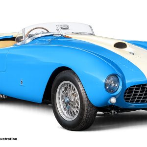 CMC Ferrari 375 MM Spider, blue with white stripe#14, Limited Edition 1500 Stück