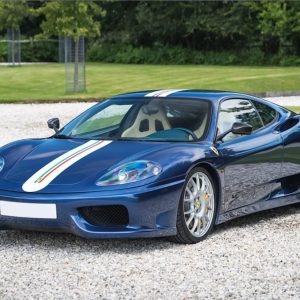 BBR Ferrari 360 Challenge Stradale Blu Tour de France with italian stripe – 1/18